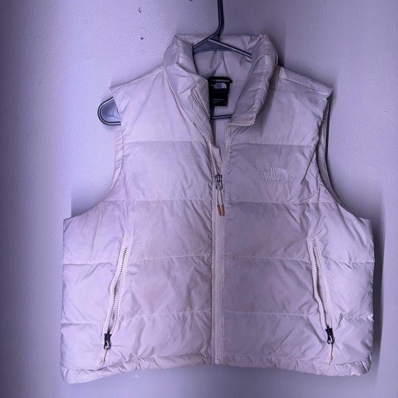 The North Face Women's white Puffer Vest Large - Picture 1 of 6